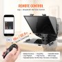 VEVOR Teleprompter, 33,02 cm aluminium, vloermodel met instelbare hoekspectroscoop, afstandsbediening, voor YouTube, Twitch, zoom, ondersteunt DSLR/webcam/smartphone, voor video-opname/livestreaming