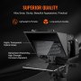 VEVOR Teleprompter, 33,02 cm aluminium, vloermodel met instelbare hoekspectroscoop, afstandsbediening, voor YouTube, Twitch, zoom, ondersteunt DSLR/webcam/smartphone, voor video-opname/livestreaming