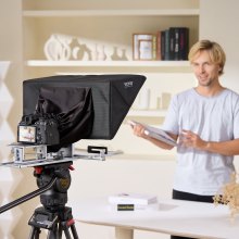 VEVOR 40 cm teleprompter-afstandsbediening voor livestreaming van cameratelefoontablet