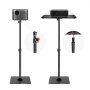 VEVOR Projector Stand, Projector Floor Stand Adjustable Height from 30.3 to 63.4 in, Projector Mount with Tray, Ideal for Outdoor Movies, Home, Office, Stage and Studio, Black