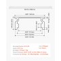 VEVOR LED-profiel, 20 stuks, 1 m, geanodiseerde aluminium profielen met melkwitte afdekking, eindkappen en montageclips, kanalen, diffuser voor LED-strips, ideaal voor onderkastwerkbladen, U-vormig.