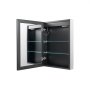 VEVOR Lighted Medicine Cabinet with Mirror, 50 x 70 cm Recessed or Wall Mount, 3 Color Dimmable LED Bathroom Medicine Cabinet with Bottom Lighting, Adjustable Shelve Storage, Memory Defog Function
