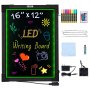 VEVOR LED Message Writing Board Light Board Illuminated Erasable Chalkboard