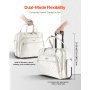 VEVOR Rolling Laptop Bag 15.6 Inch Wheeled Computer Bag for Travel Women Men