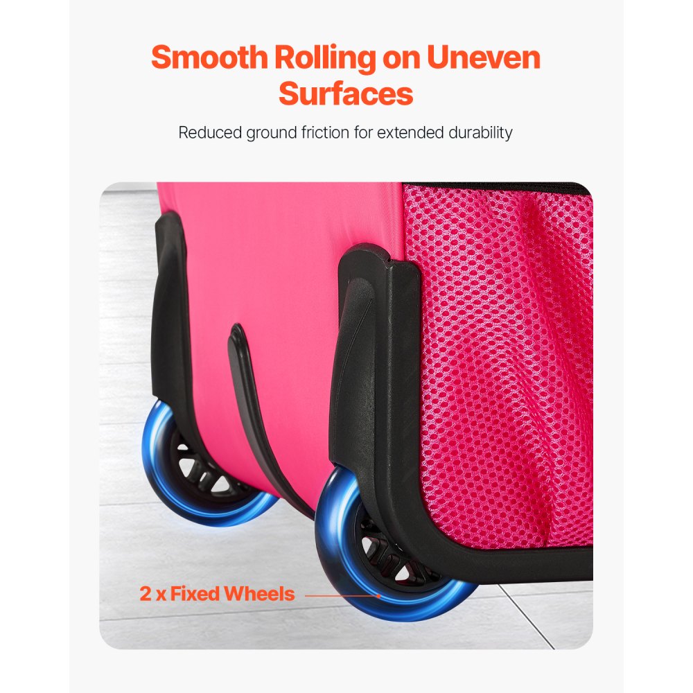 VEVOR Laptop Notebook Trolley Aktetas Notebooktas 17,3 inch (43,9 cm) Roze