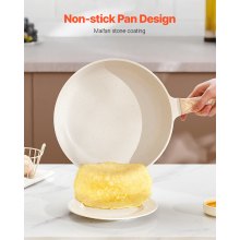 VEVOR 17-delige pannenset met antiaanbaklaag, keuken kookgerei wit