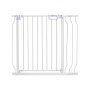 VEVOR Baby Gate, 29.5"-57.8" Extra Wide, 30" High, Dog Gate for Stairs Doorways and House, Easy Step Walk Thru Auto Close Child Gate Pet Security Gate with Pressure Mount Kit and Wall Mount Kit, White