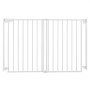 VEVOR Baby Gate for Stairs, 31-48 in Adjustable Width, 30 in High Dog Gate, No Bottom Bar, One-Handed Operation, Easy Drilling Installation with Hardware Kit, for Stairs, Doorways, and House, White