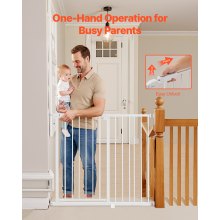 VEVOR Baby Hek Hondenhekje Scheiding 65-101,6 cm Verstelbare Breedte Wit