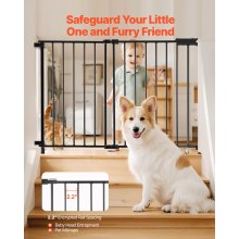 VEVOR Baby Gate Hondenhekje Scheiding 750-1092mm Verstelbare Breedte Zwart