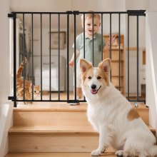VEVOR Baby Gate Hondenhekje Scheiding 750-1092mm Verstelbare Breedte Zwart