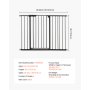 VEVOR Baby Gate Hondenhekje Scheiding met Verstelbare Breedte (65-121,9 cm), Traphekje voor Kind- en Huisdierveiligheid, Met één Hand Te Openen, Voor Trappen en Deuren, Zwart