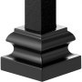 VEVOR 50-delige set paalsteunen, aluminium paalschoen, paalschroefhuls, schroefhuls, steunvoet, geschikt voor trapleuningen, enkele bochten, dubbele bochten, dubbele manden, 34,5 x 34,5 x 26,5 mm