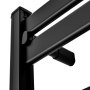 VEVOR elektrische badkamerradiator, 11 stangen, handdoekradiator, 550x1015 mm, zwart, handdoekverwarmer, afstandsbediening en app met touchscreen, 0-24-uurs timer, temperatuurbereik van 5 tot 40 °C, IPX4 waterdicht