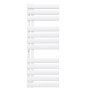 VEVOR elektrische badkamerradiator, 12 stangen, handdoekradiator, 555x1280mm, wit, handdoekverwarmer met oververhittingsbeveiliging, touchscreen, timer van 1-24 uur, temperatuurregeling van 0 tot 55 °C, IPX4 waterdicht