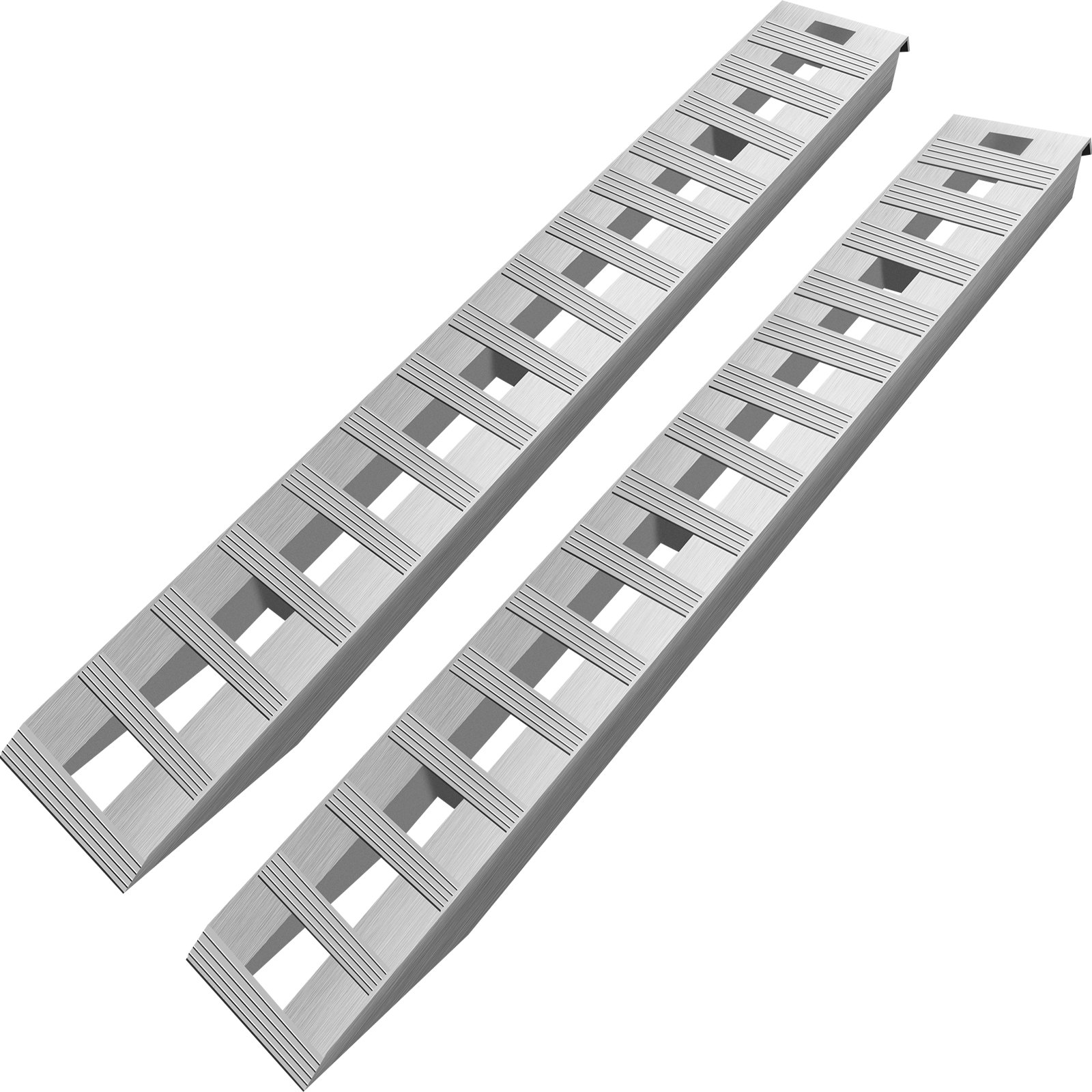 VEVOR aluminium oprijplaten van 84 x 14 inch, draagvermogen 2722 kg, geschikt voor autoaanhangers, vrachtwagens en ATV's, 1 paar, 2 oprijplaten