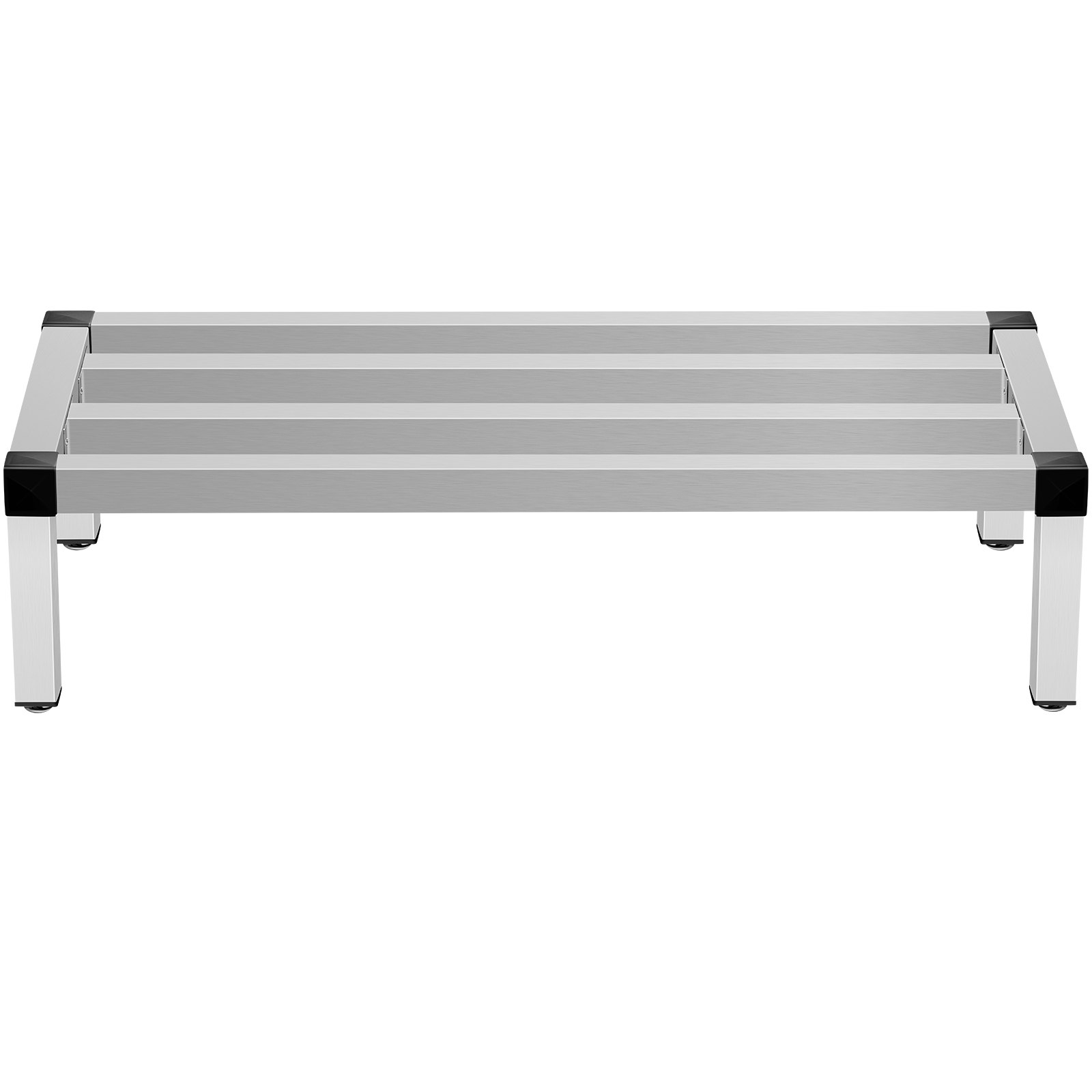 VEVOR Aluminium stuwrek 122x36x20cm Commercieel vloervoedselrek Opbergrek met een capaciteit van 454 kg Voedselopslag in restaurants, keukens en winkels