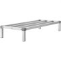 VEVOR Aluminium opbergrek, 48 x 20 inch commerciële vloerplank voor voedsel, 8 inch boven de grond, draagvermogen van 1000 lbs, volledig gelast aluminium opbergrek, voor opslag in restaurants, keukens, garages en voertuigen