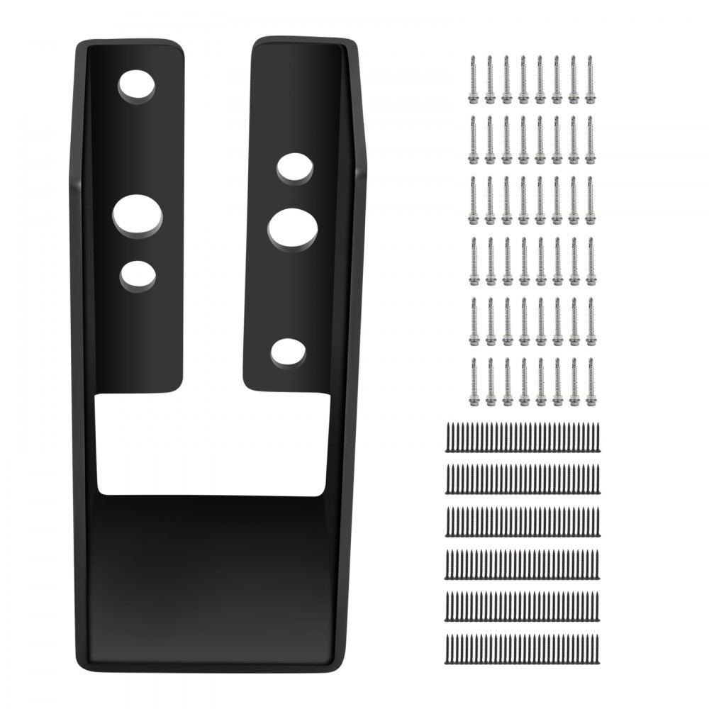 VEVOR concealed joist hanger with screws and nails provided in the package.