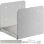 VEVOR Afstandhouder Basis Instelbaar Postbasis 8 x 8 inch RVSl met Schroeven