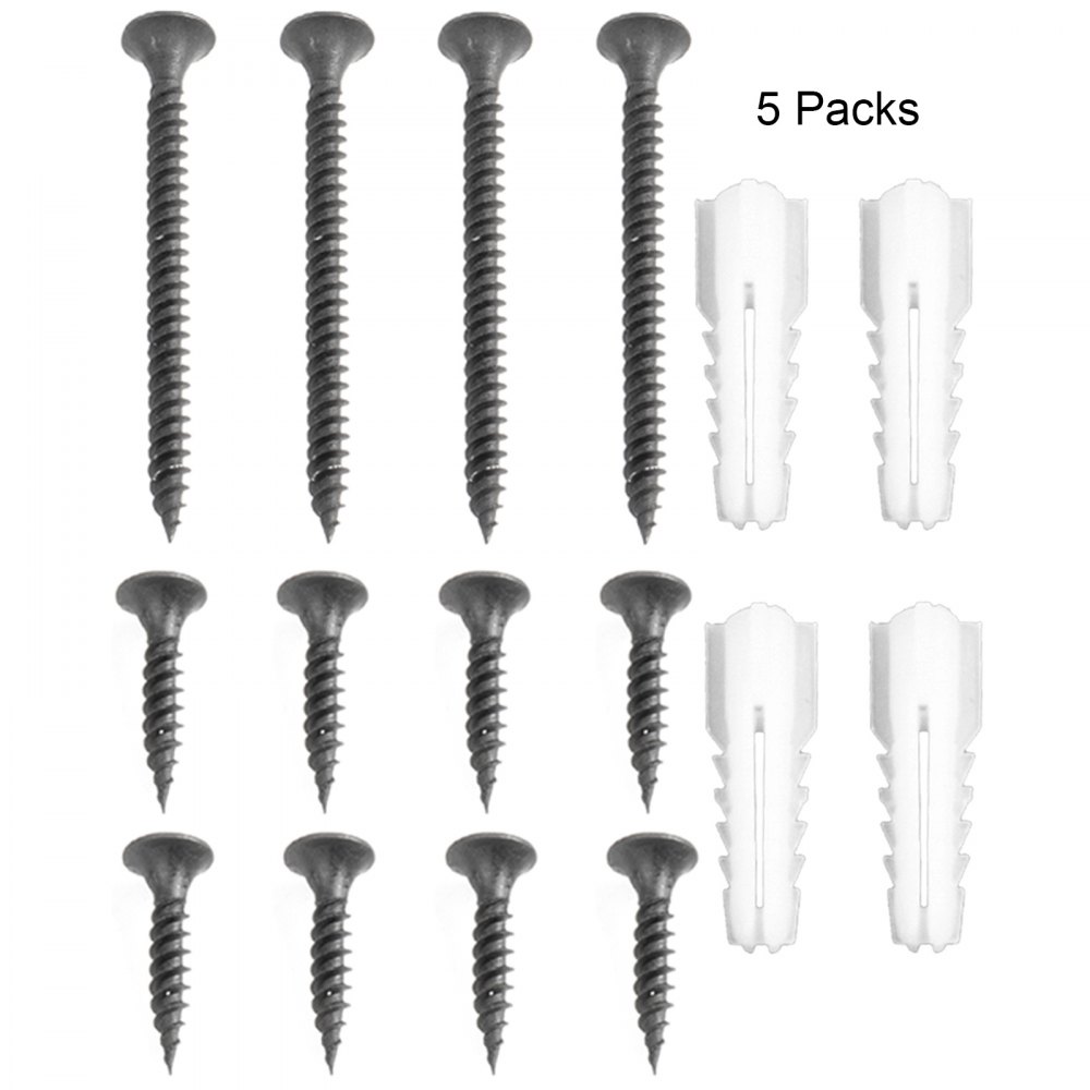 VEVOR Deck Post Base 5 PCS Post Base Skirt 4 x 4 Inch Post Support Flange 2.5 LBS Deck Post Skirt Black Powder-Coated Decking Post Base with Thick Steel for Deck Supports Porch Railing Post Holders