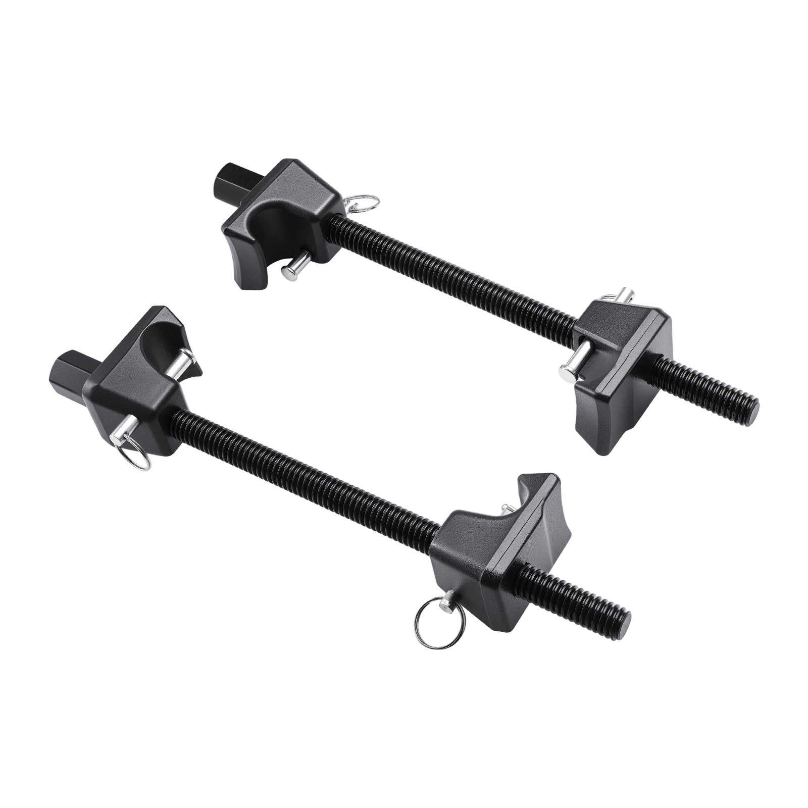 VEVOR Strut Compressor (2 stuks). Robuuste schroefveercompressor met een bereik van 265 mm, compatibel met 22 mm inbussleutels, geschikt voor auto's, vrachtwagens en motoren. Zwart, draagvermogen 1200 kg.