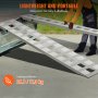VEVOR laadbrug, autohelling 2721,6 kg, brede laadrail, autolaadbrug 183 x 38 cm, 2 stuks oprijplaten, voor motor, aanhanger, ATV, UTV, tuintractor, grasmaaier, crossmotor etc.