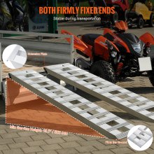 VEVOR auto-oprijplaat aluminium oprijplaten laadbrug 2721,6kg 183x38cm 2 stuks.