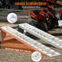 VEVOR Loading Ramps, 2 Pcs 2400 x 380 mm, Durable Aluminum and Heavy-Duty Trailer Ramp Set with Anti-Slip Plates, 6000 Lbs Combined Capacity, for Carts, Farm Tractors, ATVs, Lawn Mowers, Motorcycles