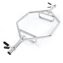 VEVOR Trap Bar Hexagon Dumbbell Halterstang 50 mm 360 kg Laadvermogen, Gewichtheffen en Krachttrainingsapparatuur, Home Gym voor Squats Deadlifts Schouderpers, Zilver