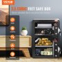 VEVOR Double Door 3.5 cu.ft Safe Box with Key Lock Password Fireproof Bag Black