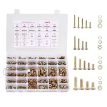 VEVOR 906-delige schroeven- en moerenassortiment metrisch gelegeerd staal M4/M5/M6/M8