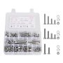 VEVOR 246 Pcs Bolts and Nuts Assortment Kit, Imperial Screws and Flat Washers, Stainless Steel 1/4-20,5/16-18,3/8-16, Spring Lock Washers for Furniture / Equipment /Vehicle Assembly with Case