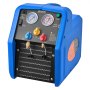 VEVOR Koelmiddelterugwinningsunit, draagbaar koelmiddelterugwinningsstation, 220V/50Hz 1450 RPM, 3/4 HP met terugwinningssysteem voor één cilinder voor koelmiddelen A1 & A2L, terugwinningsunit voor airconditioningsystemen in auto's en woningen