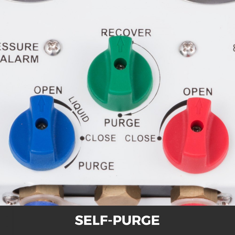 VEVOR 220V koelmiddelzuigstation 1/2HP pompstation 1440 U koelmiddelterugwinningsmachine