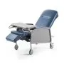 VEVOR Geri Chair Recliner, 3-Position Reclining Geri Chair, Movable Medical Recliner Chairs with 4 Wheels, Soft Padded Seat & Detachable Tray, Ideal for Hospital, Nursing Home, and Geriatric Home Care