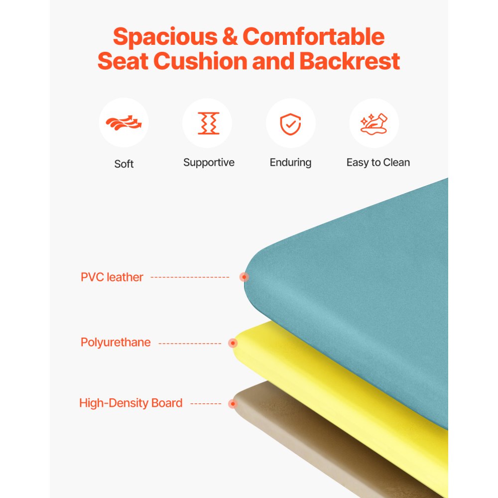 VEVOR Geri Chair Recliner, 4-Position Reclining Geri Chair, Trendelenburg Medical Recliner Chair with 4 Wheels, Soft Padded Seat & 2 Trays for Hospital, Nursing Home, Geriatric Home Care