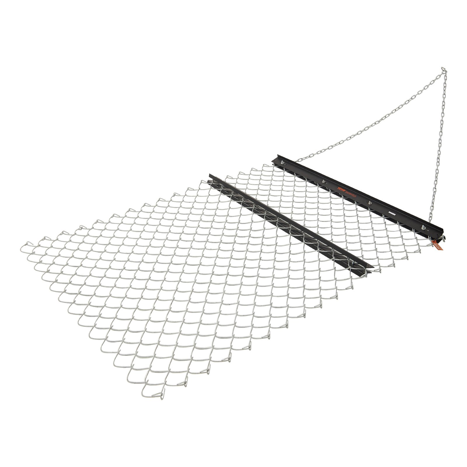VEVOR getrokken eg, 1520x1240x57mm, kettingeg van Q235-staal, UTV-tractoraanbouwdelen voor het egaliseren van landschappen of het voorbereiden van gazons, weideeg voor grindopritten, boerderij, veldtuin