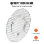VEVOR grill grate fire grate 53 cm + 29 cm (internal grill), iron fire bowls round grill grate kettle charcoal grill accessories grill attachment, camping grill grid Suitable for terrace, parties, travel, parks