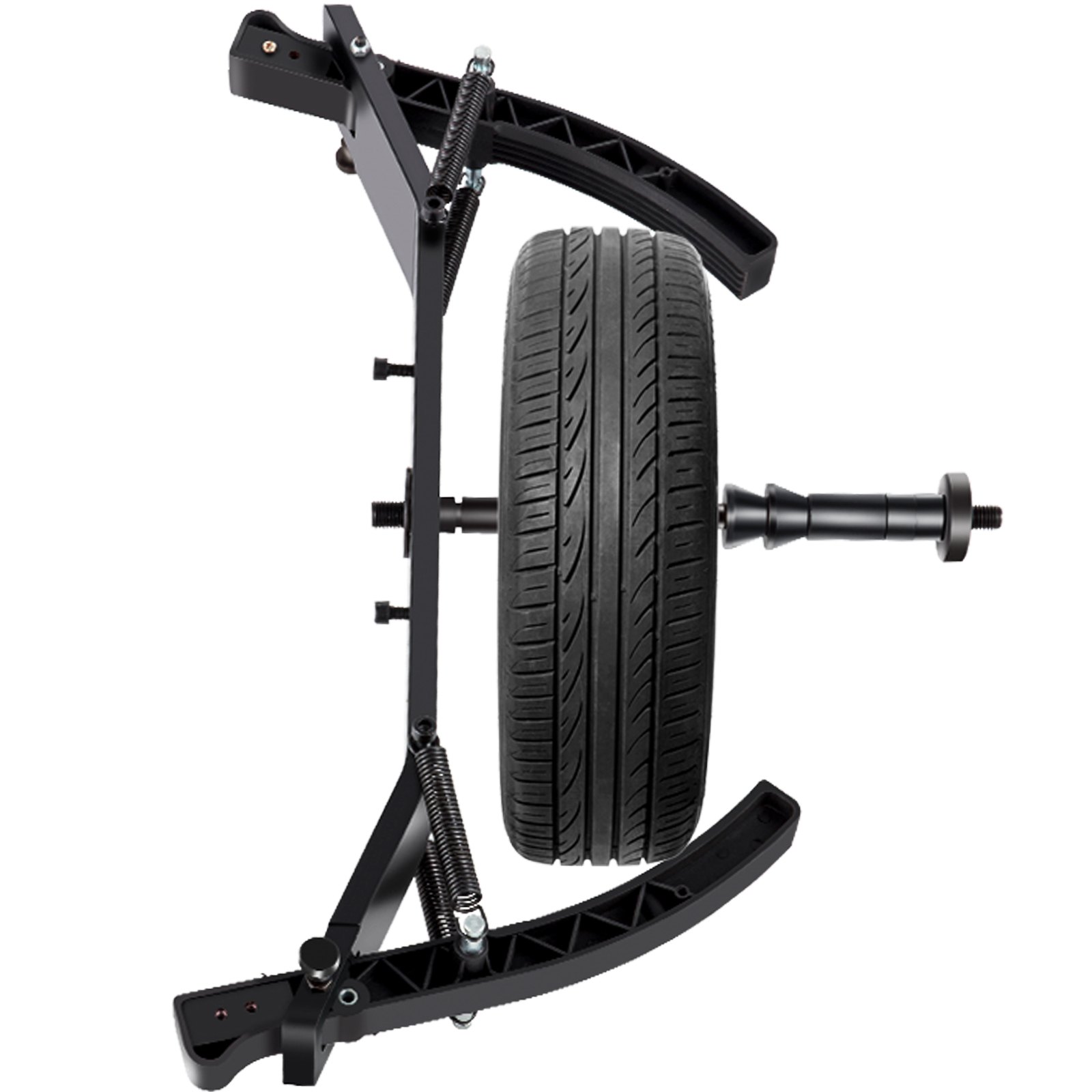 VEVOR Motorfiets Wiel Balancer Zwarte Motorfiets Band Wiel Balancer 8"-22" Motorfiets Wiel Balancer Balancing met Minder Dan 2g Balansnauwkeurigheid voor het Balanceren van de Meeste Voertuigwielen