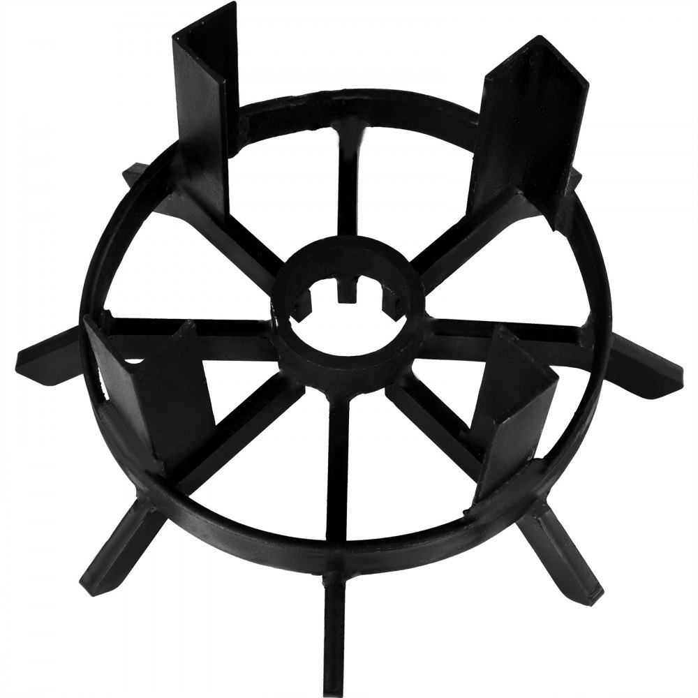 VEVOR Vuurrooster 12inch Vuurplaatsrooster Rond Gietijzer Vuurplaats Wielen