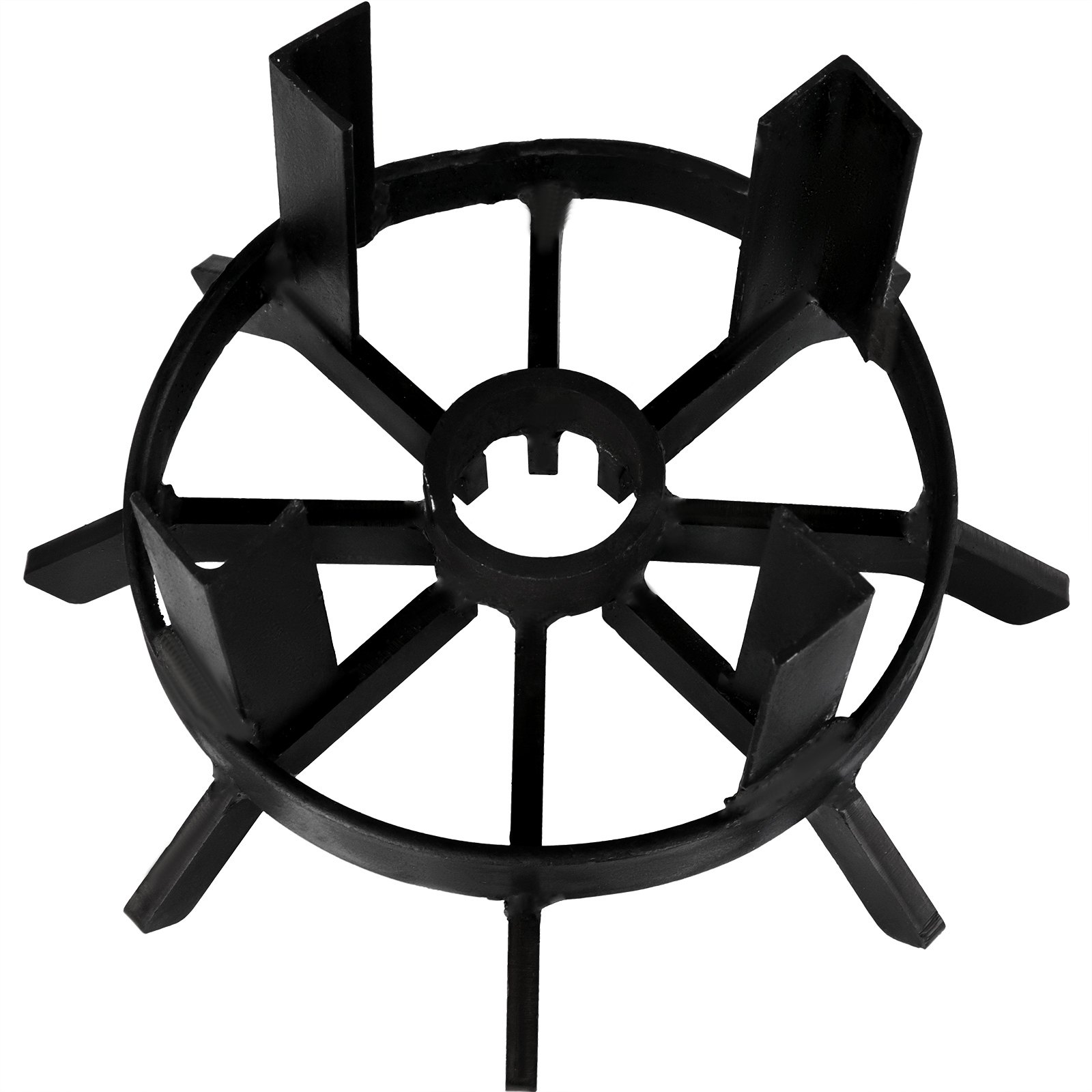 VEVOR Vuurrooster 12inch Vuurplaatsrooster Rond Gietijzer Vuurplaats Wielen