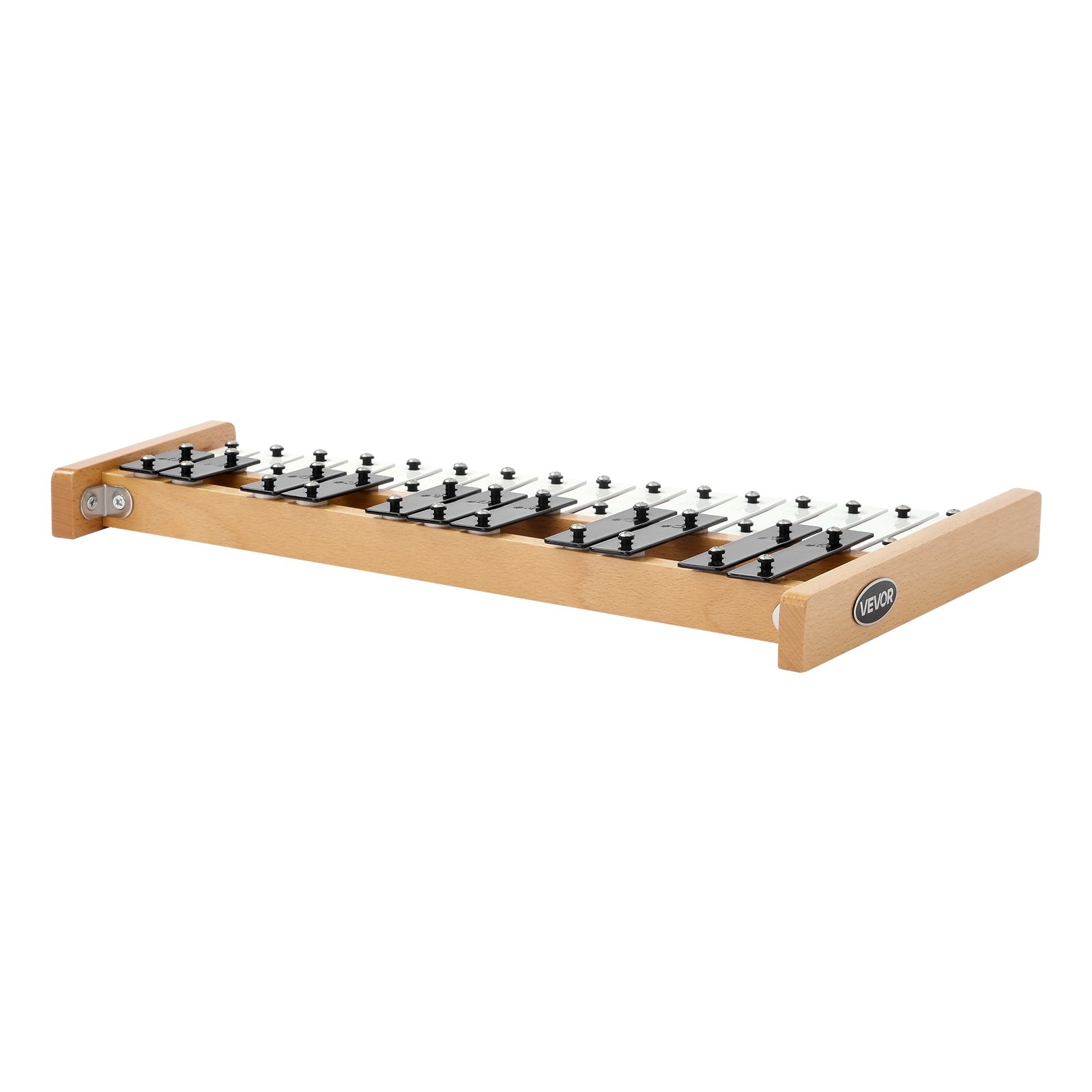 VEVOR Glockenspiel, 27-tonig, professioneel xylofoon-percussie-instrument, met SPCC-toetsen en metalen toetsen, inclusief 4 kloppers, draagtas, muziekinstrument voor beginners, muzieklessen