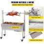 132Lbs Stainless Lamb Roaster Rotisserie Spit 60KG Carrying 25W BBQ Outdoor