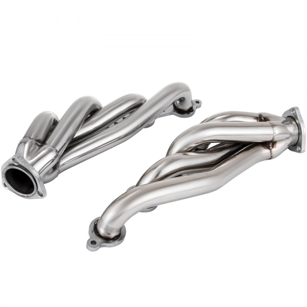 VEVOR Exhaust Header Set 1 3/4" Exhaust Turbo Headers, Stainless Steel Exhaust Manifold Headers, Shorty Engine Conversion LS Swap Exhaust Headers for Chevy LS1 LS2 LS3 LS6 LS10 SUV/Truck Car