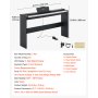 VEVOR Digitale Piano met 88 halfgewogen toetsen en HiFi-luidsprekers, zwart, elektrische piano, ideaal voor beginners, met 600 geluiden, 600 ritmes, USB, MIDI, standaard 3,5 mm hoofdtelefoonaansluiting, lessenaar en pedaal.