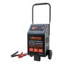 VEVOR draagbare autolader 12/24V 250/125A met starthulpfunctie voor auto's, SUV's, lichte bedrijfswagens en bestelwagens, 9-traps automatisch laadsysteem voor loodzuur- en lithiumbatterijen.