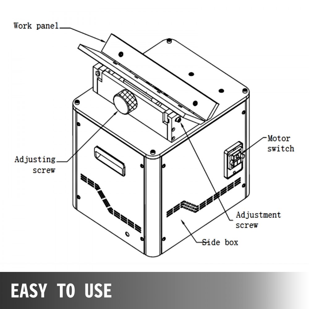Vevor Elektrische Afschuinmachine 750w Afkantmachine Met 3 Wolfraamstalen Punten