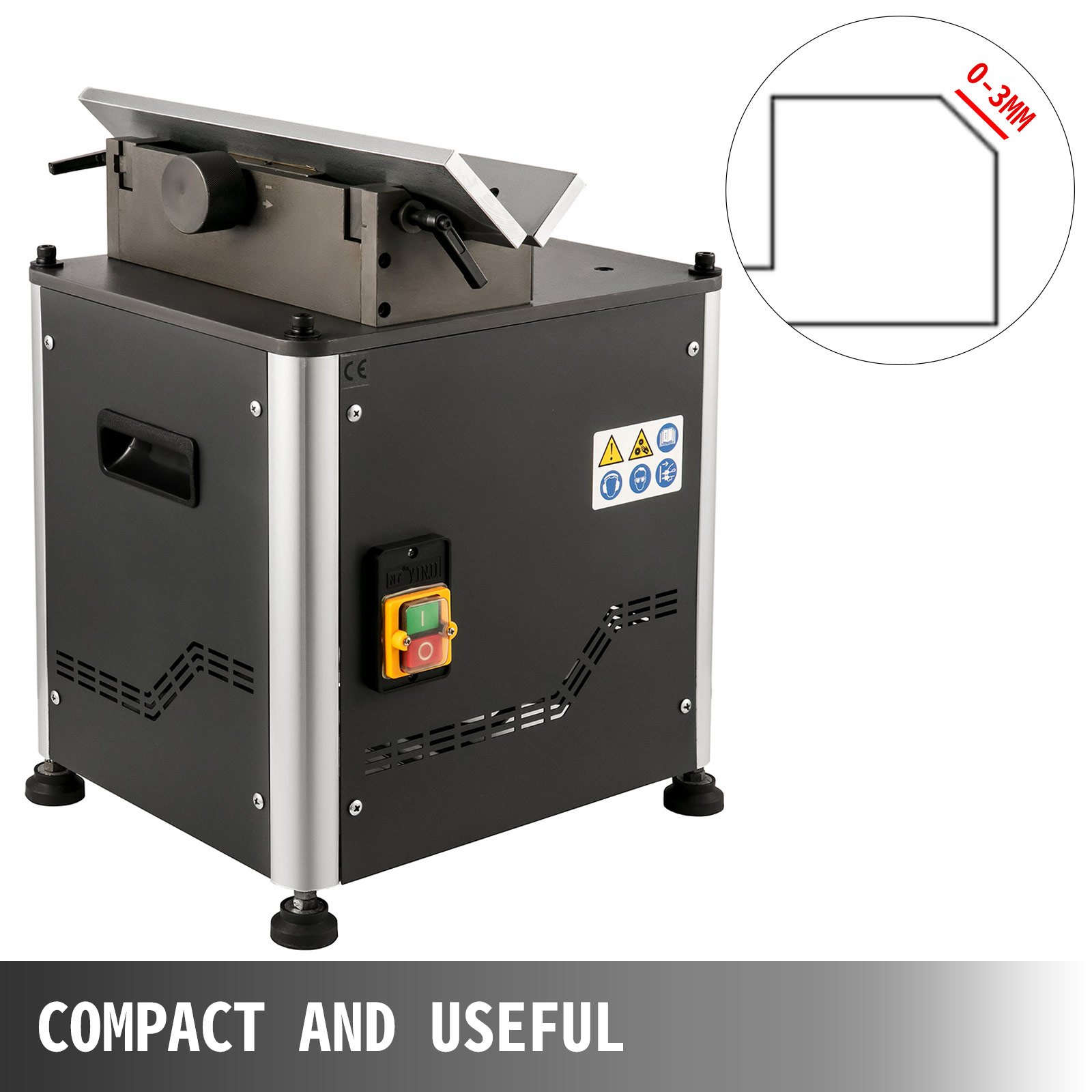 Vevor Elektrische Afschuinmachine 750w Afkantmachine Met 3 Wolfraamstalen Punten