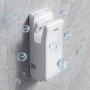 VEVOR verticale handdroger, elektrische handdroger met HEPA-filter, motor van 19000 tpm en dubbele luchtstroom, automatische ABS-wandhanddroger met negatieve ionen voor commercieel gebruik, wit